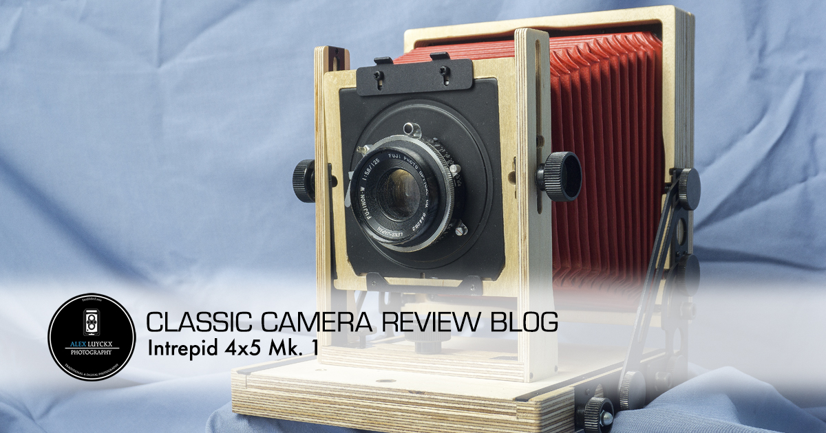 The Intrepid 4x5 Film Camera - Blue Bellows